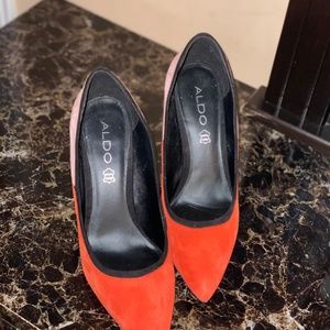 USED ALDO Women MultiColor Heels Shoes Size 8